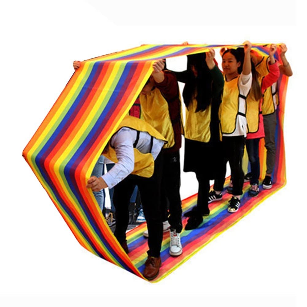 4-20M Teamwork Game Running Mat, Kids Physical Training Balance Coordination Obstacle Course Training Aids (Size : Kids-4M)