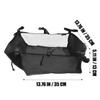 Kisangel Baby Stroller Storage Bag, Baby Stroller Organizer, Oxford Cloth Mesh Bag Pram Bottom Wagon Basket for Nappy Shopping, 13X13X6 Inches view 2