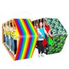 2 PCS Teamwork Games Playing Run Mat, Adult Kids Field Outdoor Carnival Event Team Building Game Rolling Run Mat4-20M/13-26FT (Size : Adult-6M) view 1