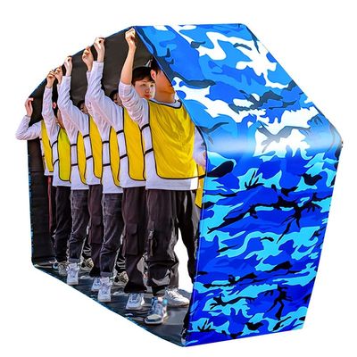 4-20M Adult Kids Teamwork Game Running Mat, Outdoor Group Activities Fun Games Oxford Cloth Track, with Storage Bag (Size : Adult-11M)