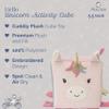 MON AMI Unicorn Activity Cube for Toddlers  5.5x5.5x5.5, Montessori Toys for Babies & Toddlers, Sensory Interactive Learning Toys view 2
