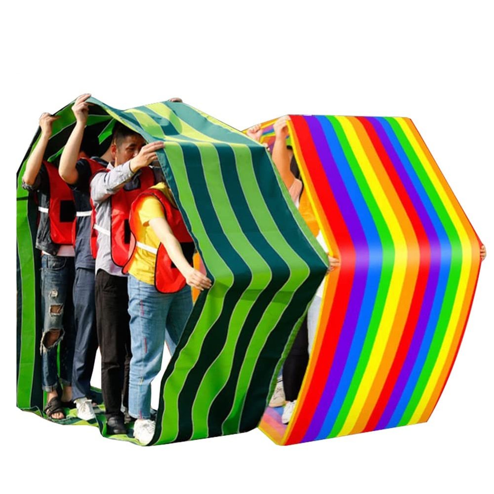 2 PCS Teamwork Games Running Mat Toy, Adult Kids Parent-Child Games Outdoor Activities Festival Party Fun Games (Size : Adult-11M)