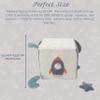 MON AMI Astro Dog Activity Cube | 5.5-Inch Soft Plush Interactive Cube Toy | Montessori Sensory Learning Toy for Babies & Toddlers | Perfect Newborn Essential for Birthdays & Baby Showers view 3