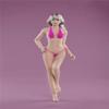 1/6 Scale Female Body, Young Girl Small Bust Tan Skin Flexible Seamless Action Figure Body Doll Collection (JO-Q05B-YS Tan Skin) view 1