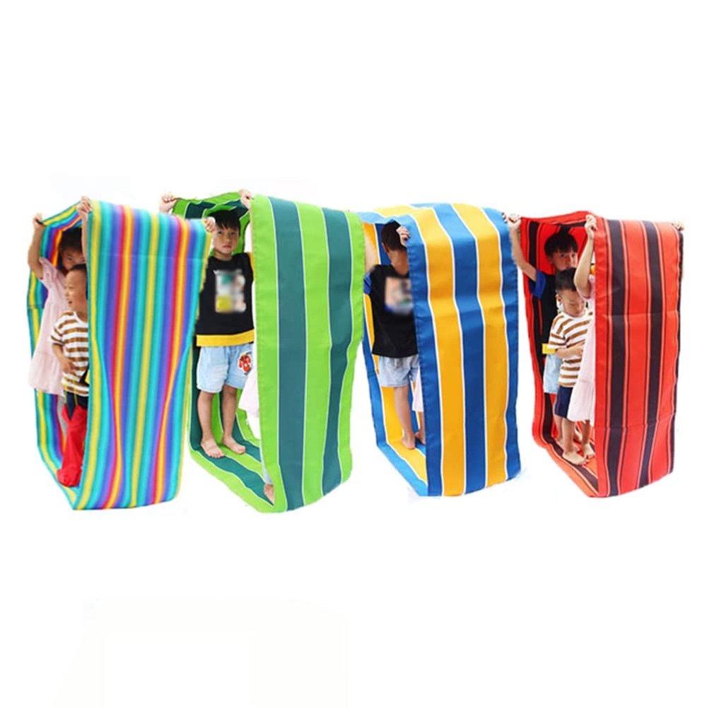 4PCS Group Cooperative Play Oxford Cloth Running Mat, Adult Kids Outdoor Carnival Activity Competition Game Running Mat (Size : Kids-8M)