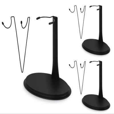 DS. DISTINCTIVE STYLE 1/6 Scale Action Figure Display Stand 1 Set (U and C Clips) for 12 Inch Action Figure, Adjustable Height, 3 Pack