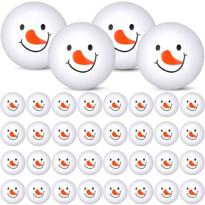 Kasyat 36 Pcs Christmas Stress Ball Snowman Stress Relief Toys Cute Snowflake Christmas Party Favors for Party Bag Filler Stocking Stuffers Gifts Suitable for Ages Above 3(Snowman)