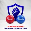 Slamtak  Foam Coated Dodgeballs  for Indoor or Outdoor Games and Exercises  Soft and Safe  Ideal PE, Gym, or Playground Equipment (1 Pack, Red) view 4