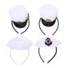 FRCOLOR Sailor Hat (4pcs) - Captain's Yacht Sailors Hats, Cosplay Outfits, Halloween, Carnival, Party Supplies, Costume Headwear view 1