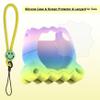 JCHPINE Silicone Cover Case for Tamagotchi Paradise Interactive Virtual Pet, Stand Up Case for Tamagotchi Paradise Screen Protector and Lanyard (Rainbow) view 3