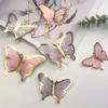 Cake Toppers Decorations, 31pcs Butterfly Cupcake Topper Butterfly Decorations for Baby Shower Wedding Anniversary Party Happy Birthday Topper Wall Decor (Pink) view 4