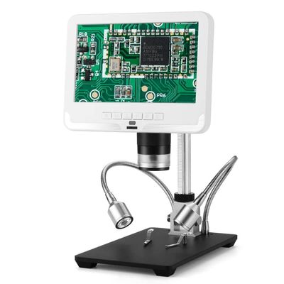 Microscope Accessories Kit AD206 Digital Microscope with Control Magnifier Microscope Slides (Color : AD206 A, Magnification : 200X)