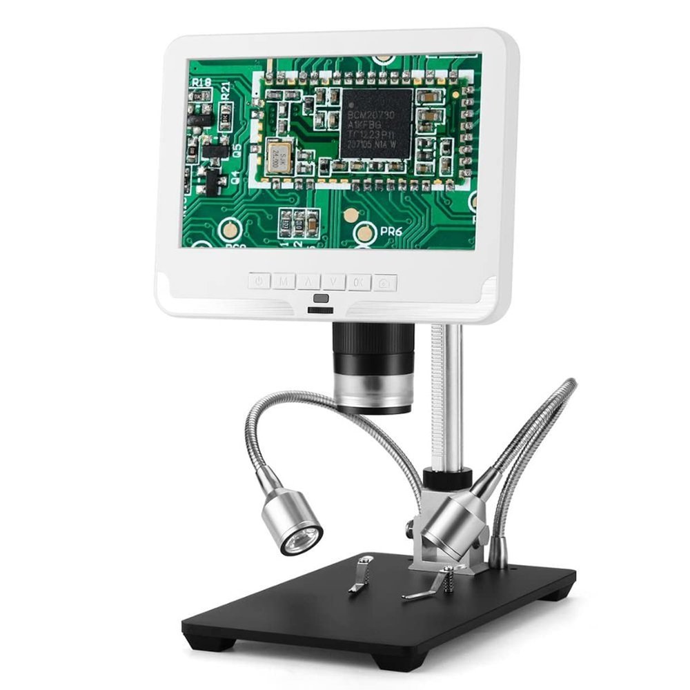 Microscope Accessories Kit AD206 Digital Microscope with Control Magnifier Microscope Slides (Color : AD206 A, Magnification : 200X)