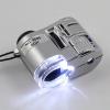 Microscope Accessories Kit 60X Mini Pocket Microscope Handheld Magnifying Glass Focusing Adjusted Loupe with LED Light Microscope Slides (Color : White) view 4