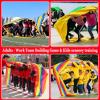 Work Team Building Game Playing Run Mat, Kids Adult Outdoor Games Field Day Team Games Rolling Run Mat, 3 Pcs (Size : Adult-20M) view 4