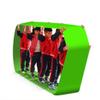 Teamwork Games Playing Run Mat, Adult Kids Wild Day Fun Games Team Building Game (Color : Green, Size : Kids-4M) view 1