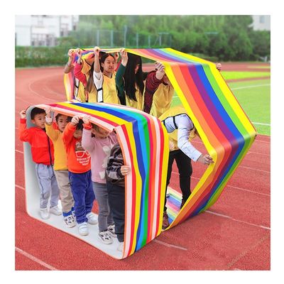 2 PCS Field Day Teamwork Game Playing Run Mat, Kids Adult Teamwork Group Learning Game Activities for 2-18 People (Size : Adult-8M)