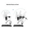 Microscope Accessories Kit AD206 Digital Microscope with Control Magnifier Microscope Slides (Color : AD206 B, Magnification : 200X) view 4