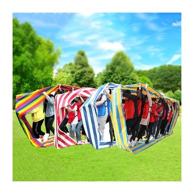 Teamwork Games Playing Run Mat, Adult Kids Field Day Team Building Game Activity Rolling Run Mat, 4 PCS (Size : Adult-6M)