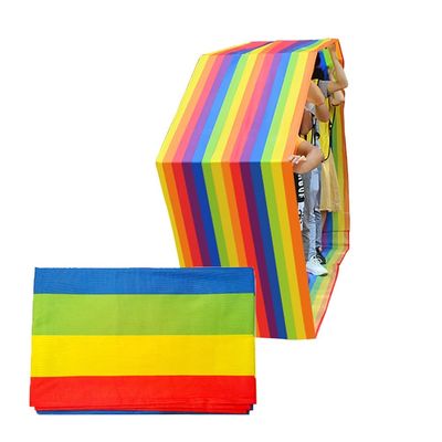Teamwork Games Playing Run Mat, 4M-20M Kids Adult Wild Day Outdoor Party Game Colorful Rolling Run Mat (Size : Adult-20M)