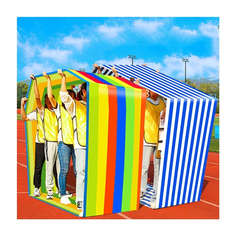 2 PCS Teamwork Games Playing Run Mat, Kids Adult Teamwork Outdoor Play Group Learning Activity Rolling Run Mat (Size : Kids-8M)