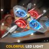 4DRC V17 Foam Remote Control Airplanes Rc Planes for Kids Adults 4-7 8-16, Remote Control Planes Fighter Jet with Light, 360 Flip Fighter Jet Toy, Gravity Sensing, Stunt Roll, Gifts for Kids Boys view 3