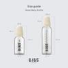 BIBS Baby Glass Bottle. Anti-Colic. Round Natural Rubber Latex Nipple. Supports Natural Breastfeeding, Complete Set - 225 ml, Cloud view 3