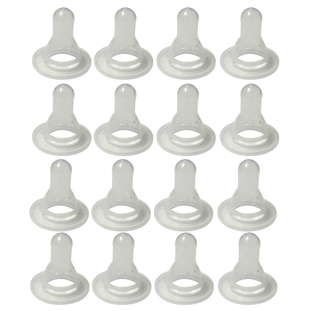 16 Baby Bottle Nipples Standard Consistent Flow Soft Nipple Feeding Reduce Colic