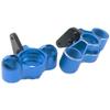 ShareGoo RC Front Hub Steering Knuckles Carriers Caster Blocks Upgrades Part Compatible with Arrma 1/8 Typhon Talion 6S BLX 1/7 Felony Mojave Infraction Limitless 6S BLX,Replace of AR330187 (Blue) view 2