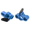ShareGoo RC Front Hub Steering Knuckles Carriers Caster Blocks Upgrades Part Compatible with Arrma 1/8 Typhon Talion 6S BLX 1/7 Felony Mojave Infraction Limitless 6S BLX,Replace of AR330187 (Blue) view 3