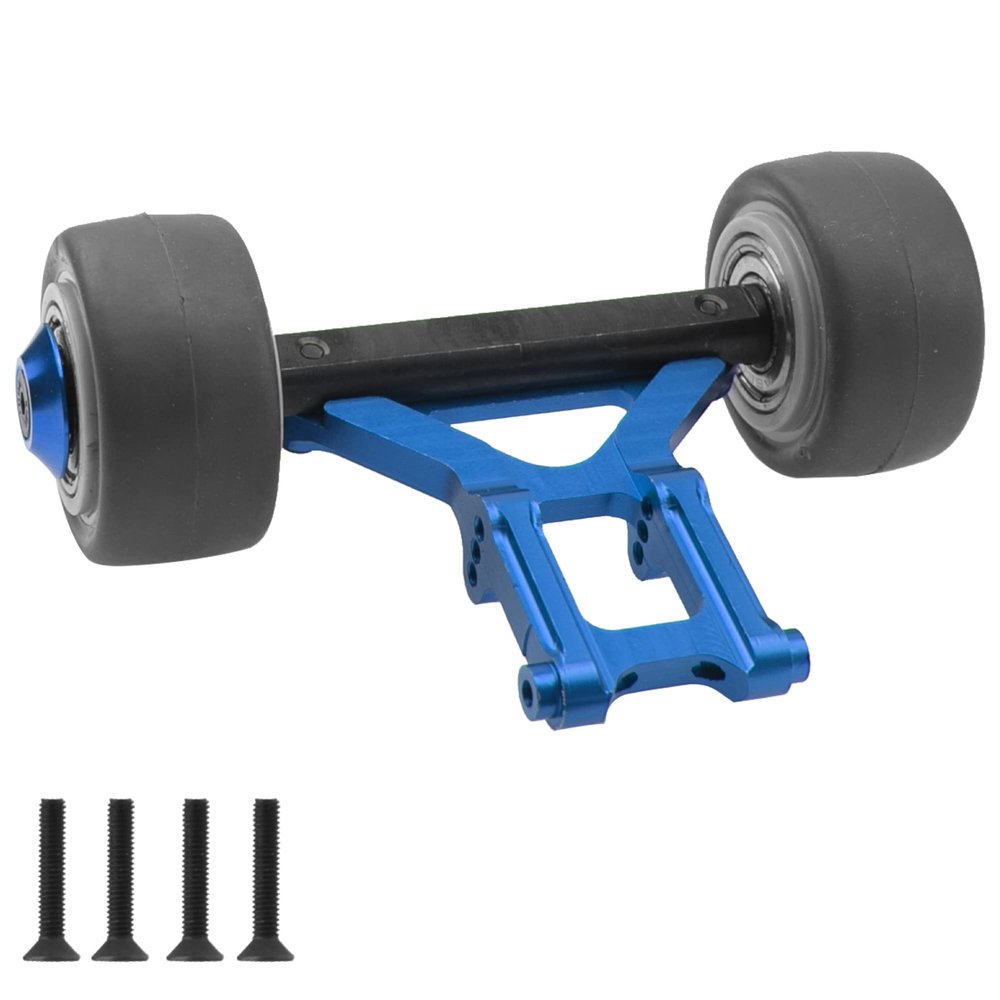 ShareGoo RC Wheelie Bar Set Front Stand Up Wheel Upgrades Part Compatible with Arrma 1/8 Kraton Outcast Talion Notorious Typhon Raider 6S BLX,Replace of AR320366 (Blue)