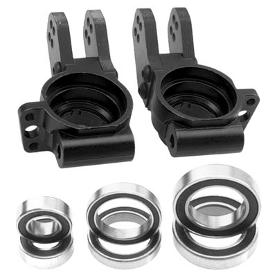 ShareGoo RC Rear Hub Steering Knuckles Carriers w/Bearings Upgrades Part Compatible with Arrma 1/8 Typhon Talion 6S BLX 1/7 Felony Mojave Infraction Limitless 6S BLX,Replace of AR330193 (Black)