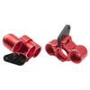 ShareGoo RC Front Hub Steering Knuckles Carriers Caster Blocks Upgrades Part Compatible with Arrma 1/8 Typhon Talion 6S BLX 1/7 Felony Mojave Infraction Limitless 6S BLX,Replace of AR330187 (Red) view 3