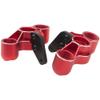 ShareGoo RC Front Hub Steering Knuckles Carriers Caster Blocks Upgrades Part Compatible with Arrma 1/8 Typhon Talion 6S BLX 1/7 Felony Mojave Infraction Limitless 6S BLX,Replace of AR330187 (Red) view 4