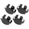 4Pcs ShareGoo Aluminum 17mm Hex Wheel Nuts Compatible with Arrma 1/7 Mojave Felony Infraction 6S 1/8 Kraton Senton Outcast Talion Typhon RC Car Upgrade Parts (Black) view 1