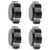 4Pcs ShareGoo Aluminum 17mm Hex Wheel Nuts Compatible with Arrma 1/7 Mojave Felony Infraction 6S 1/8 Kraton Senton Outcast Talion Typhon RC Car Upgrade Parts (Black) view 2