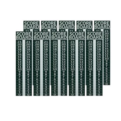 10 pack - Cornhole Scoreboard/Score Keeper Sign/ Horseshoe Score/ Score /Bean Bag Toss (Green)