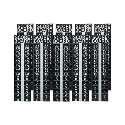 10 pack - Cornhole Scoreboard/Score Keeper Sign/ Horseshoe Score/ Score /Bean Bag Toss (Black)