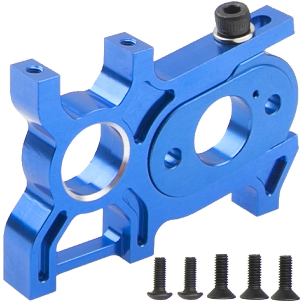 ShareGoo Aluminum Sliding Motor Mount Compatible with 1/8 Arrma Typhon Kraton Outcast Senton Talion Notorious BLX RC Car Upgrades Part,Replace of ARA320468 ARA320469 (Blue)