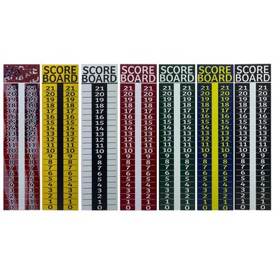 10 pack - Cornhole Scoreboard/Score Keeper Sign/ Horseshoe Score/ Score /Bean Bag Toss (Variety)