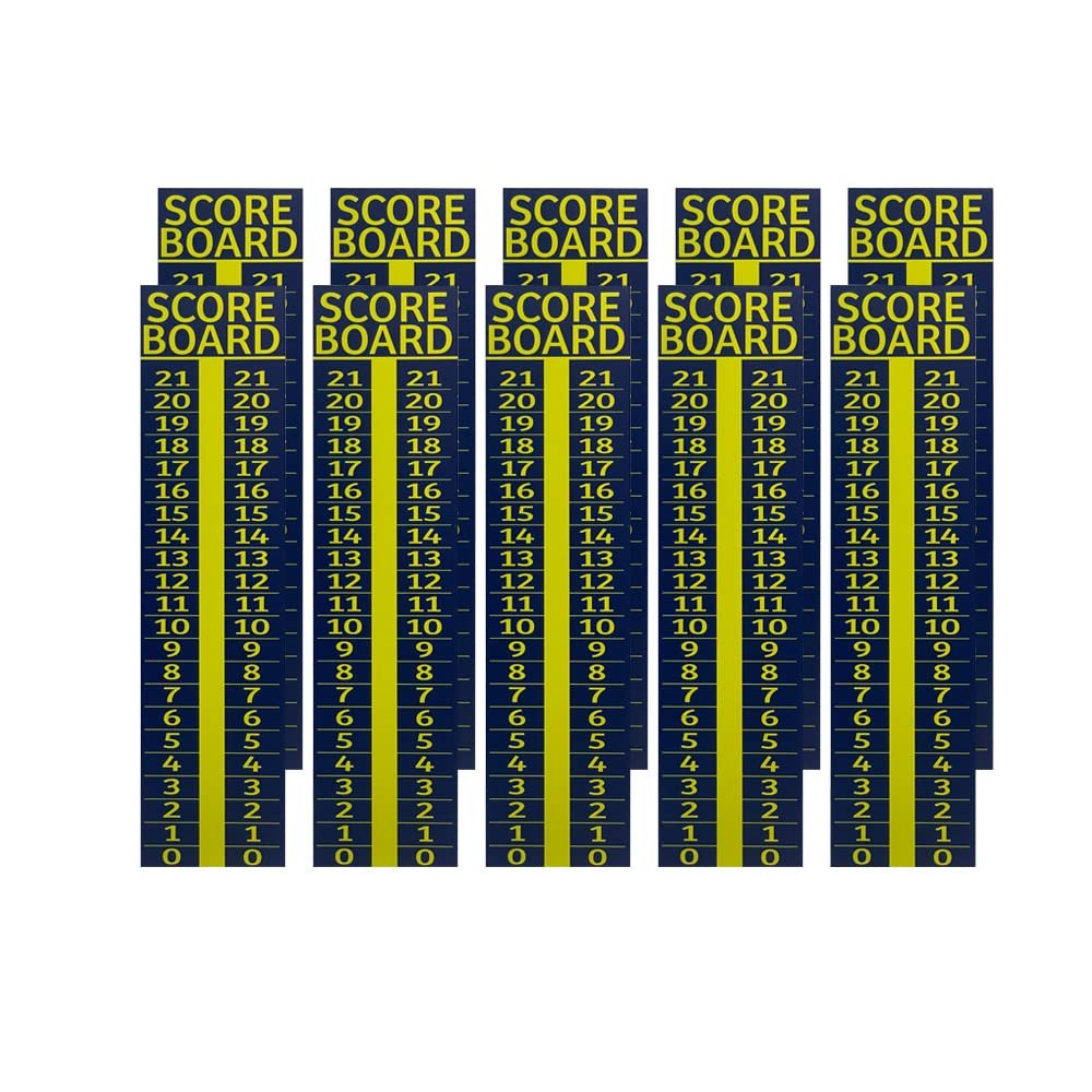 10 pack - Cornhole Scoreboard/Score Keeper Sign/ Horseshoe Score/ Score /Bean Bag Toss (Blue)