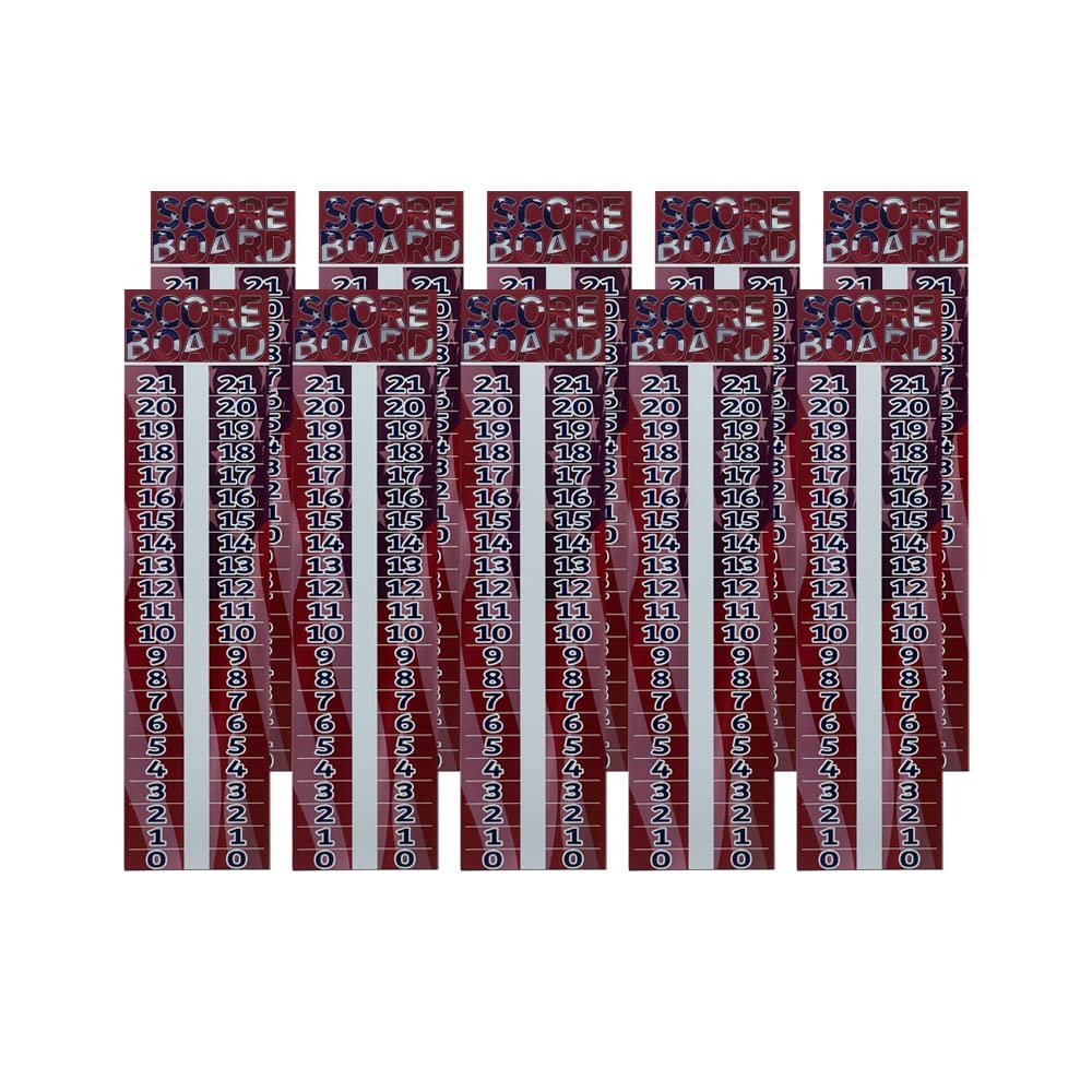 10 pack - Cornhole Scoreboard/Score Keeper Sign/ Horseshoe Score/ Score /Bean Bag Toss (Flag)