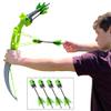 Funwares Patented Bow and Arrow Launches Arrows Over 200 Feet, Includes 4 Whistling Foam Tipped Arrows, Quiver Included, Amazing Outdoor Toy for Ages 14 and Up, Green and Grey view 1