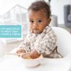 Bumkins Feeding Set with Suction, Includes Spoon and Lid, Training Essentials for Baby-Led Weaning, Toddler Self-Feeding, Babies Eating at 4 Mos Up, Beige view 3