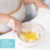 Bumkins Feeding Set with Suction, Includes Spoon and Lid, Training Essentials for Baby-Led Weaning, Toddler Self-Feeding, Babies Eating at 4 Mos Up, Beige view 4