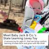 Baby Jack & Co 8x8 Learning Lovey Tennessee State Tag Stroller Toy for Babies - Crinkle Toys for Developing Five Senses - Learn About Capitals - Travel with Baby Jack - BPA Free Clip view 2