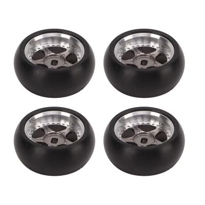 Dilwe RC Drift Tire,4pcs RC Aluminum Alloy Wheel Tires for 1/28 for K969 for K989 for P929 Model car Upgraded Part, Rim Wheel Drift Tire RC Accessory