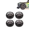 Dilwe RC Drift Tire,4pcs RC Aluminum Alloy Wheel Tires for 1/28 for K969 for K989 for P929 Model car Upgraded Part, Rim Wheel Drift Tire RC Accessory view 4