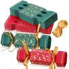 50 Packs Christmas Cracker Kit No Snap Xmas Party Table Favors Snowflake Reindeer DIY Christmas Party Cracker Candy Boxes for Holiday Dinner Decoration Gift (Snowflake) view 1