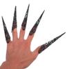 Lurrose Nail Tip Claw Rings 5pcs Halloween Witch Claw Ancient Queen Fingernail Vampire Costume Prop for Halloween Cosplay Drama Belly Dance Show view 4